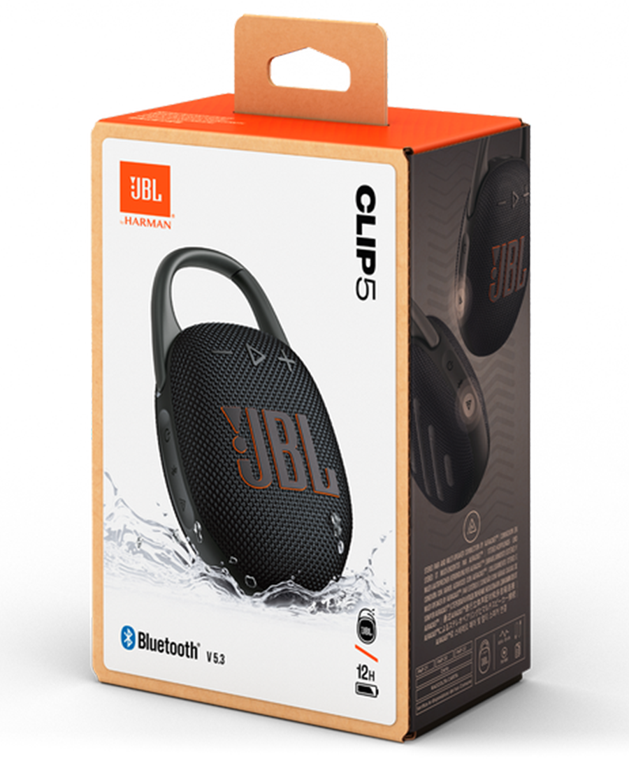 JBL Clip 5 Portable Bluetooth Speaker | Black - JBLCLIP5BLK Redmond Electric Gorey