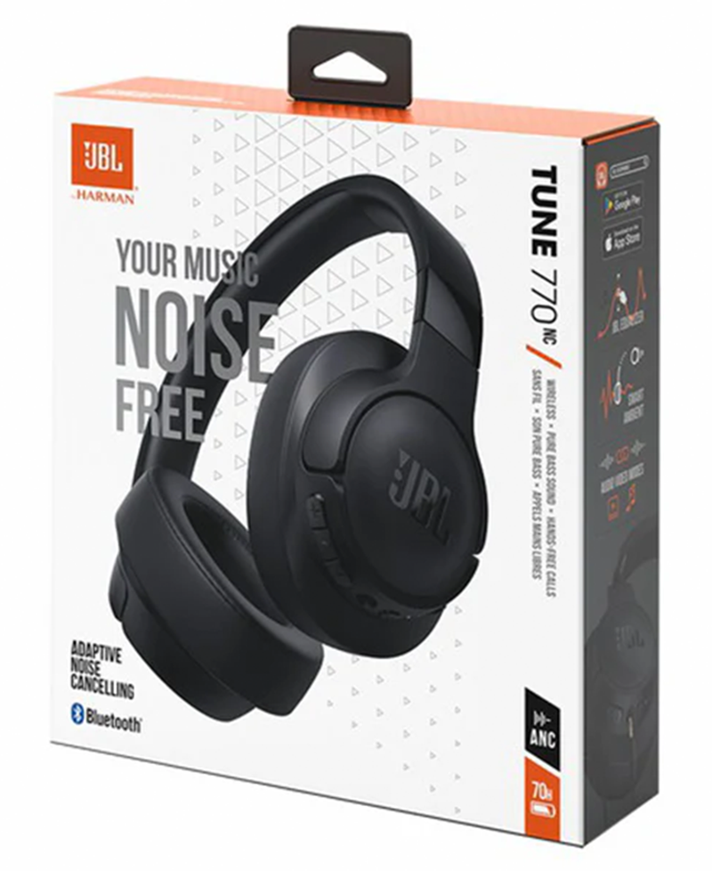 JBL Tune 770NC Over-Ear Wireless Headphones | Black Redmond Electric Gorey