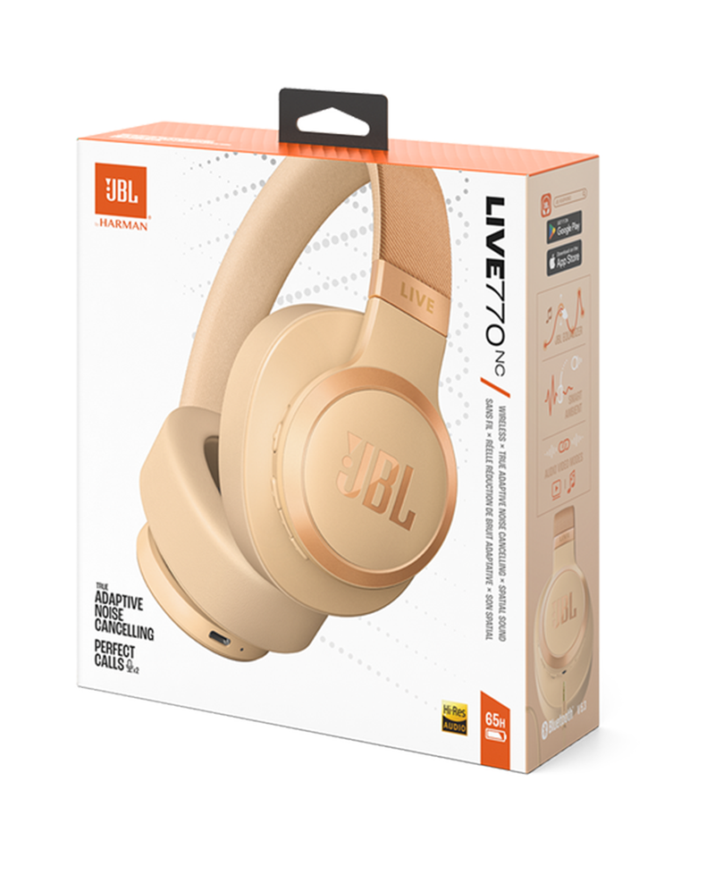 JBL Tune 770NC Over-Ear Wireless Headphones | Sandstone