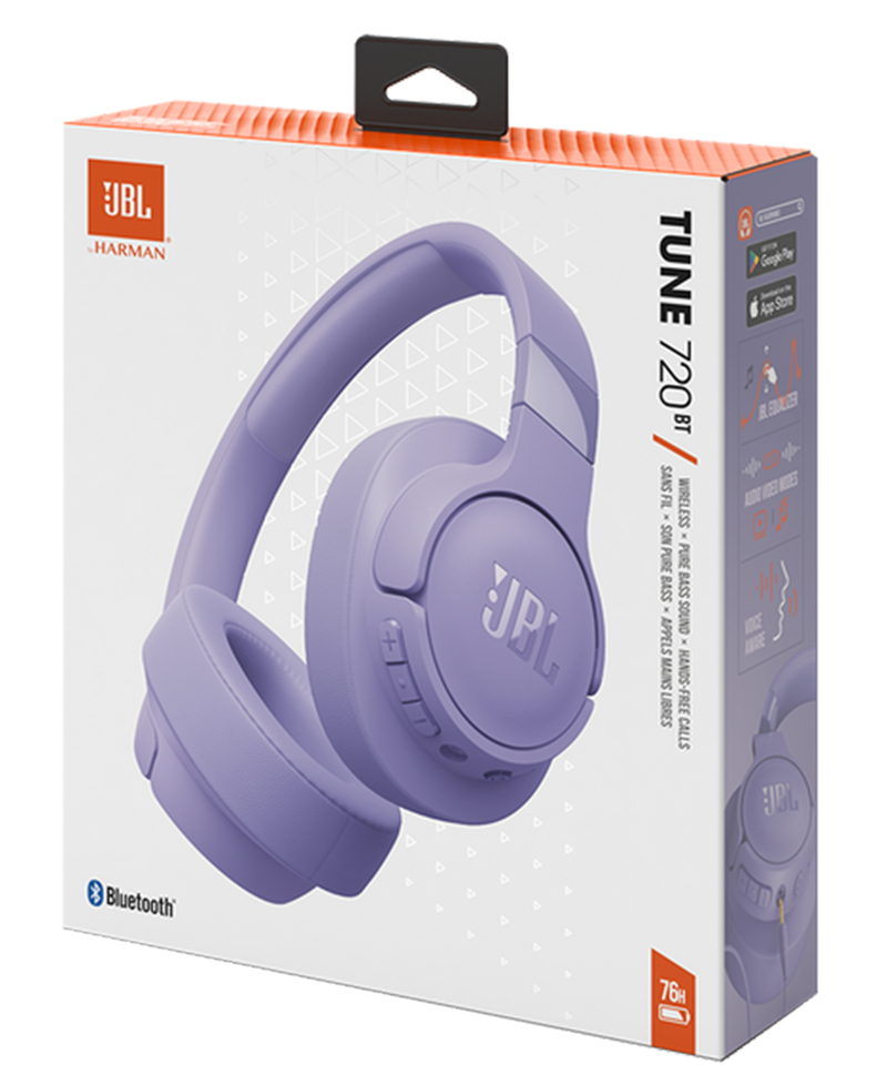 JBL Tune 720BT Wireless Bluetooth Over-Ear Headphones | Purple JBLT720BTPUR Redmond Electric Gorey