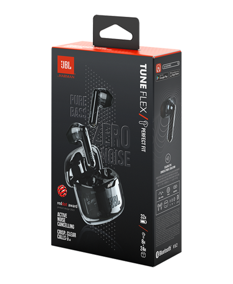 JBL Tune Flex Ghost Edition Earbuds | Black Redmond Electric Gorey