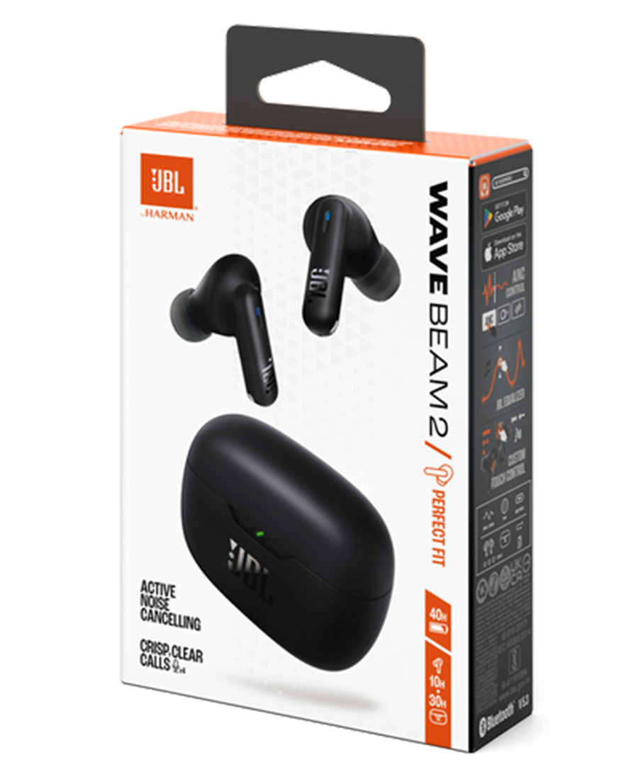 JBL Wave Beam 2 True Wireless Noise Cancelling Earbuds | Black - JBLWBEAM2BLK Redmond Electric Gorey