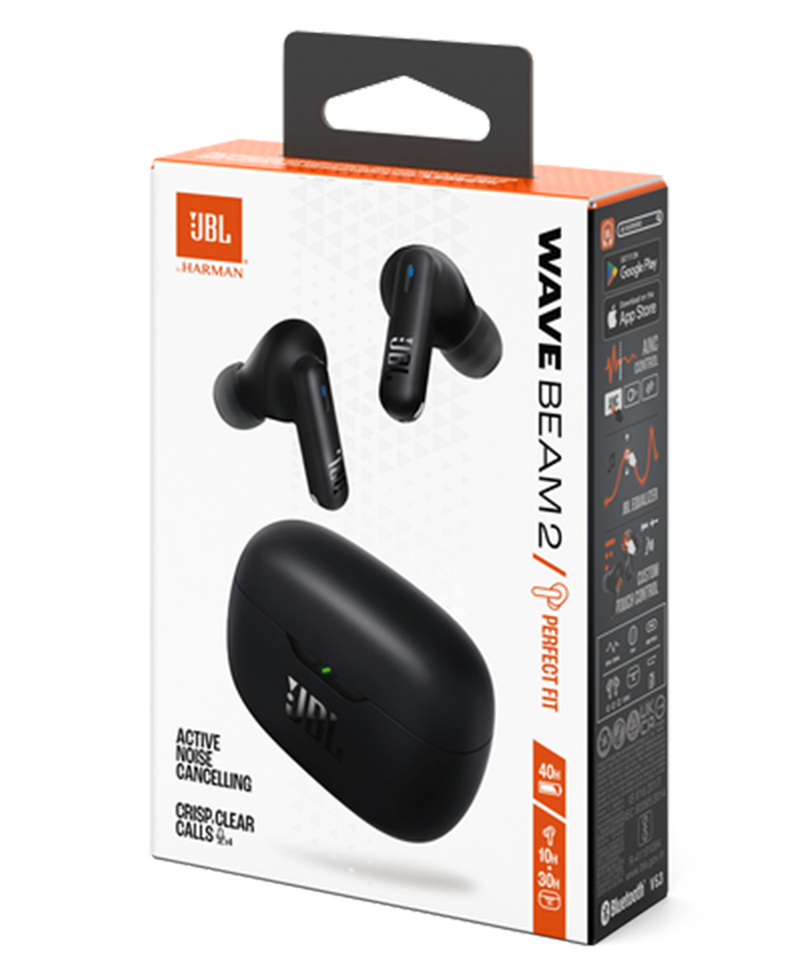 JBL Wave Beam 2 True Wireless Noise Cancelling Earbuds | Black - JBLWBEAM2BLK Redmond Electric Gorey