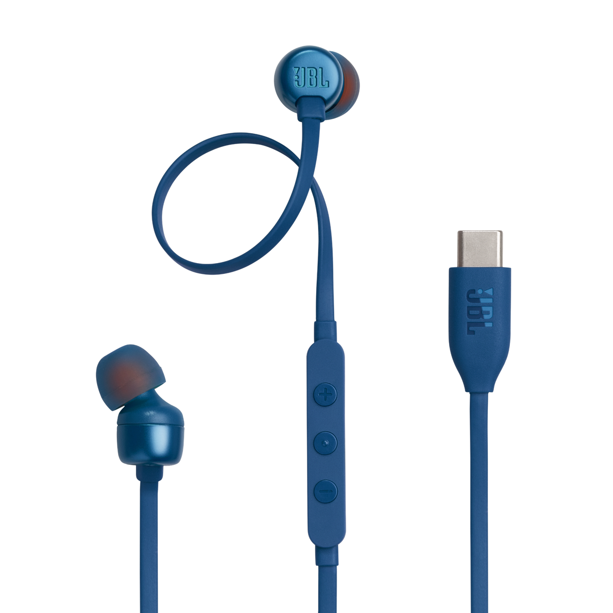 JBL Tune 310C Wired USB-C Earbuds Blue product image