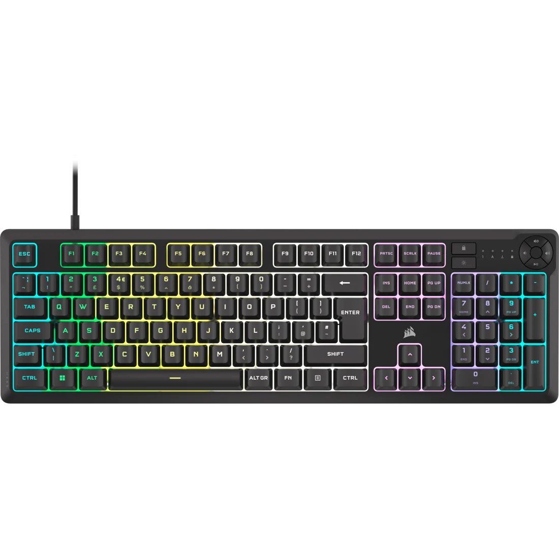 K55 CORE RGB Gaming Keyboard | 106-CH-9226C65-UK