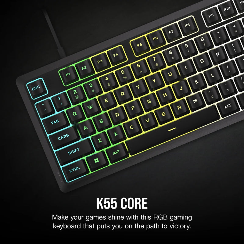 K55 CORE RGB Gaming Keyboard | 106-CH-9226C65-UK