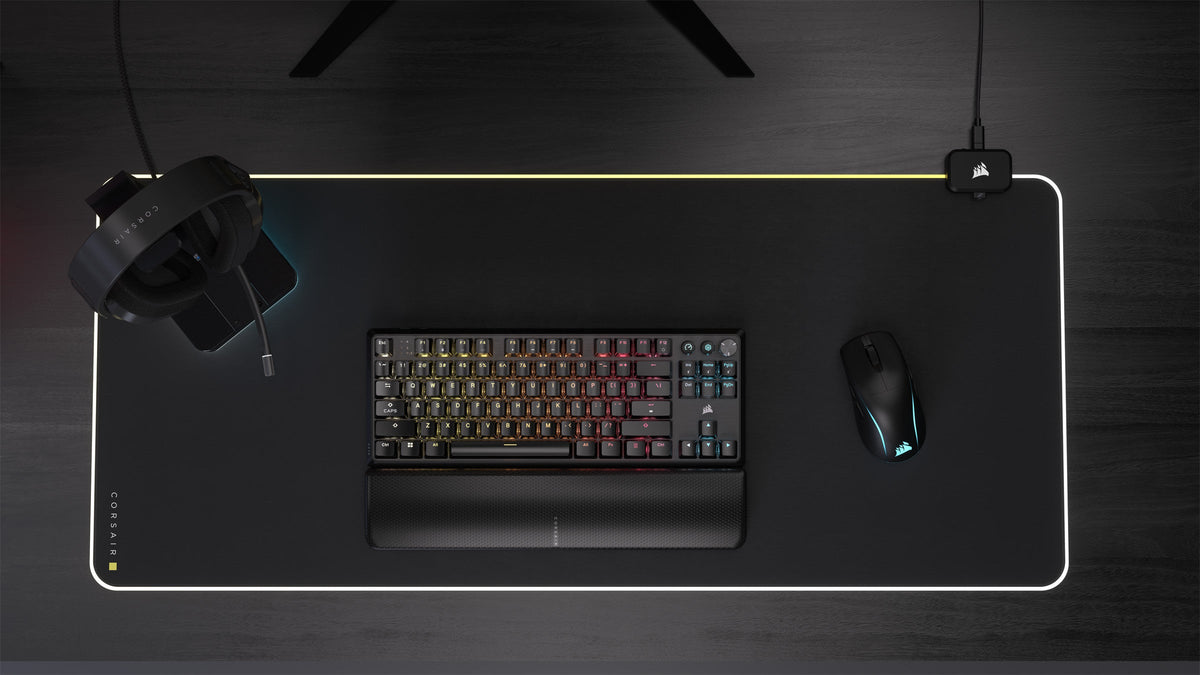 Corsair K70 Core TKL Wireless RGB Mechanical Gaming Keyboard, UK Layout, Black 106-CH-914901E-UK