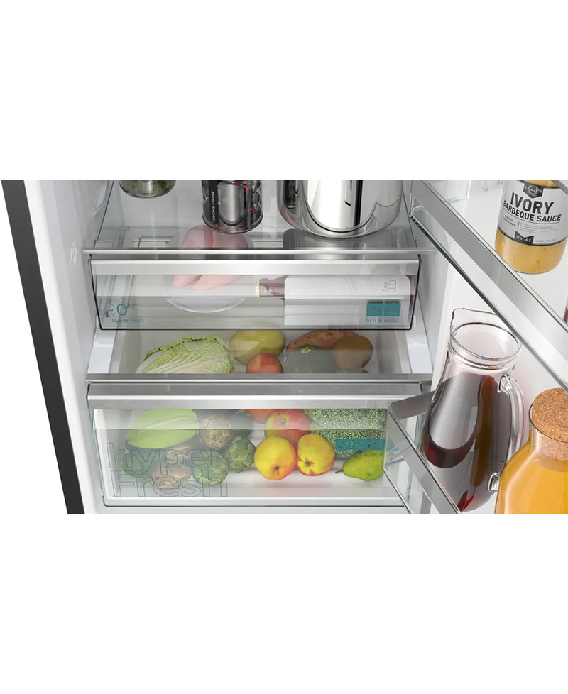 Siemens iQ500 Freestanding Fridge Freezer | 203cm (H) Brushed Black Steel KG39NEXBF Redmond Electric Gorey