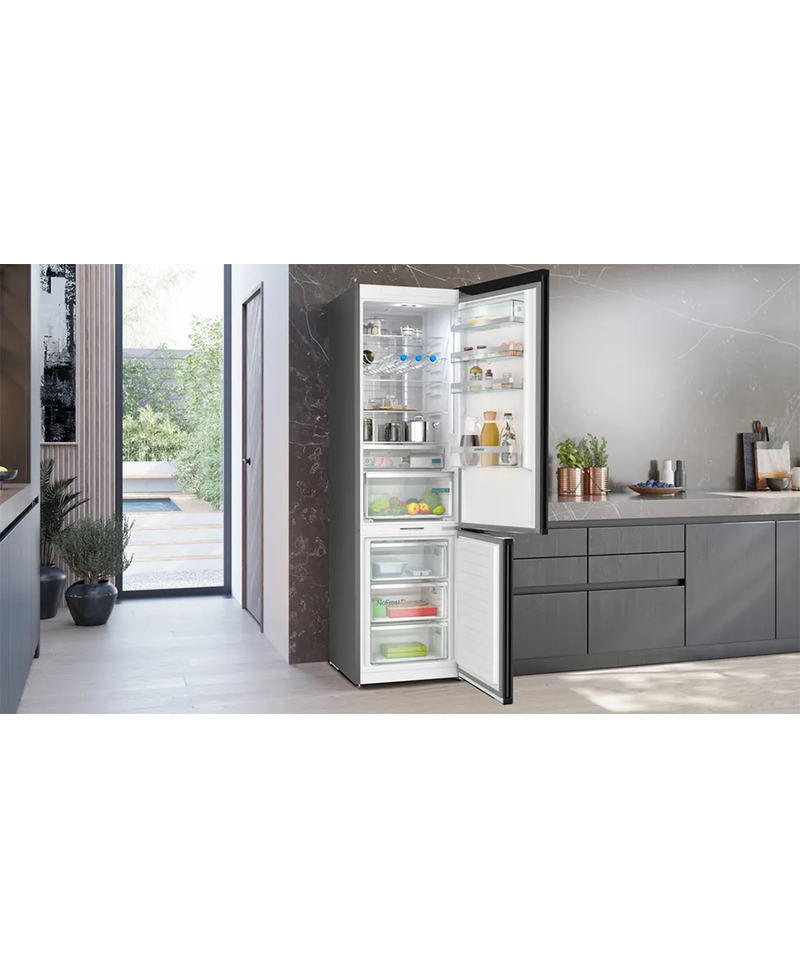 Siemens iQ500 Freestanding Fridge Freezer | 203cm (H) Brushed Black Steel KG39NEXBF Redmond Electric Gorey