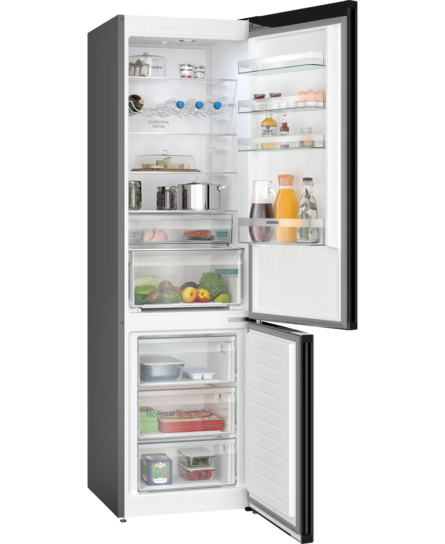 Siemens iQ300 Freestanding Fridge Freezer | 203cm (H) Brushed Black Steel - KG39NXXBF Redmond Electric Gorey