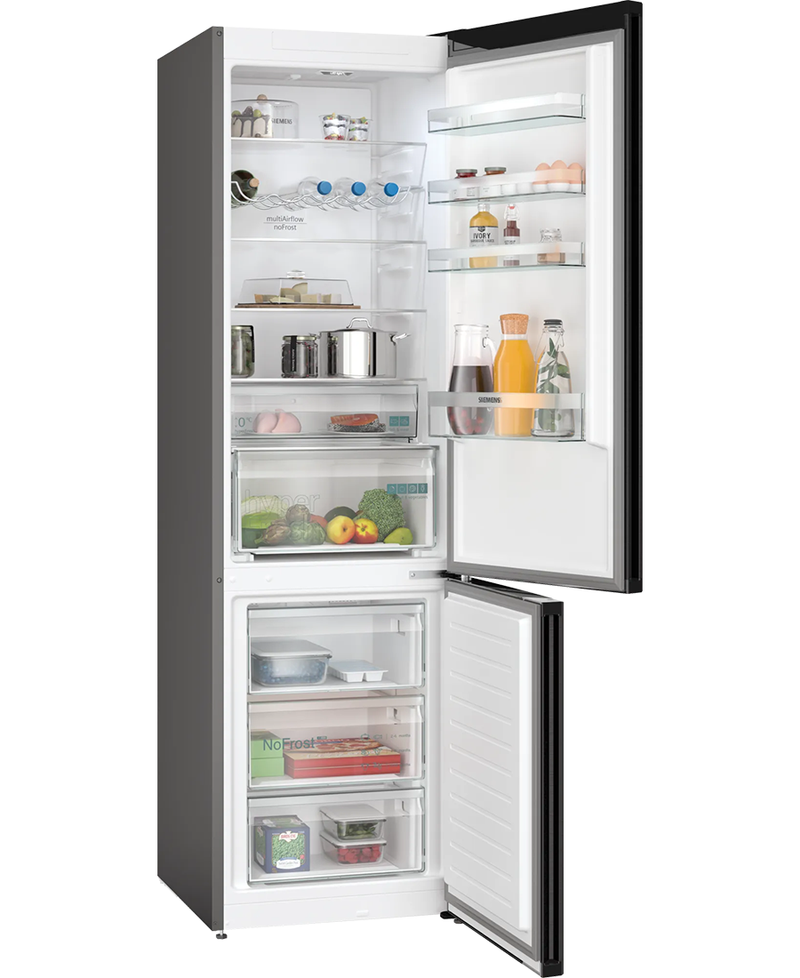 Siemens iQ300 Freestanding Fridge Freezer | 203cm (H) Brushed Black Steel - KG39NXXBF Redmond Electric Gorey