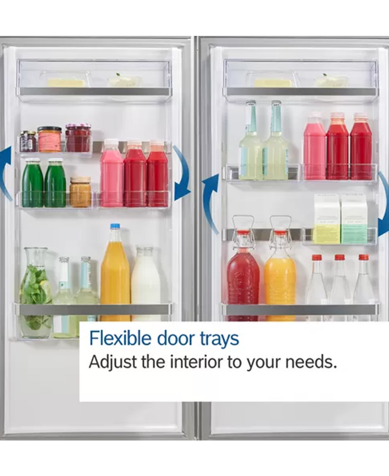 Series 6, free-standing fridge-freezer with freezer at bottom, 203 x 60 cm, Stainless steel (with anti-fingerprint) KGN39AIAT Redmond Electric Gorey