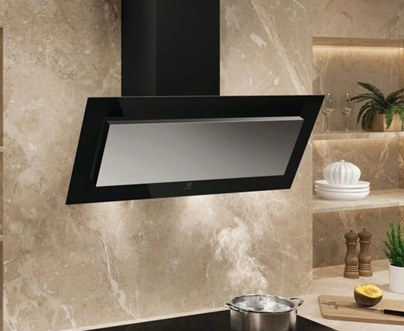 Electrolux 90cm ExtractionTech Glass Chimney Hood | Black - LFV319Y Redmond Electric Gorey