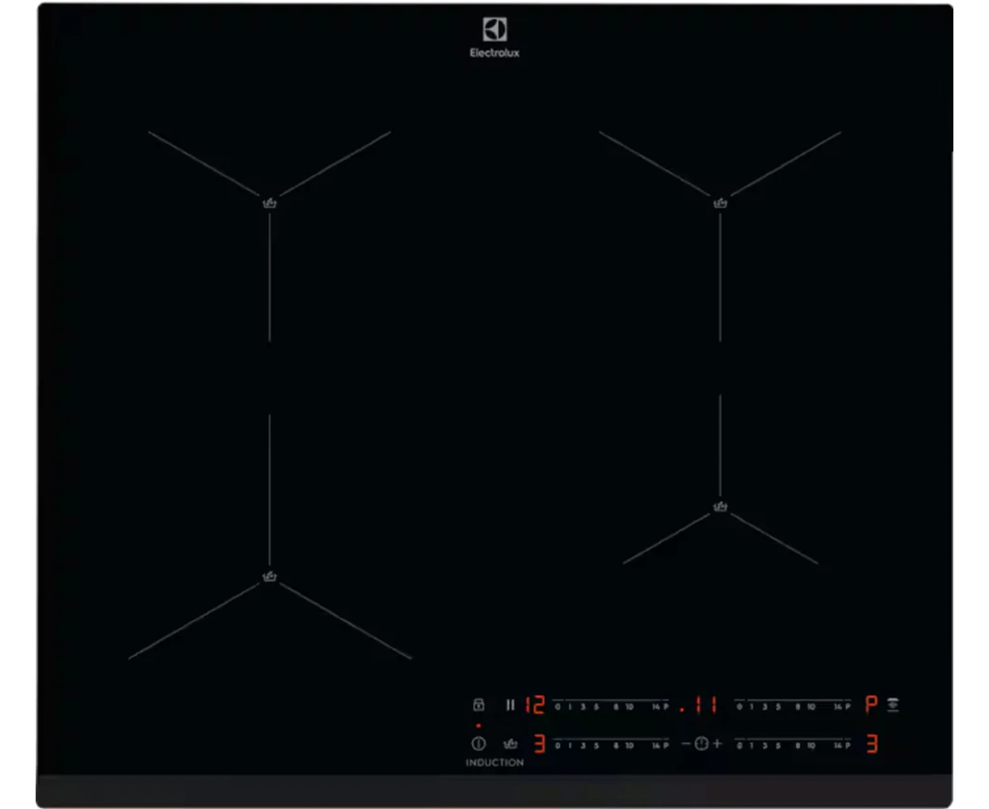 Elecrolux 60cm Built-in Touch Control Induction Hob with Sensor Boil | Black - LIS62443 Redmond Electric Gorey