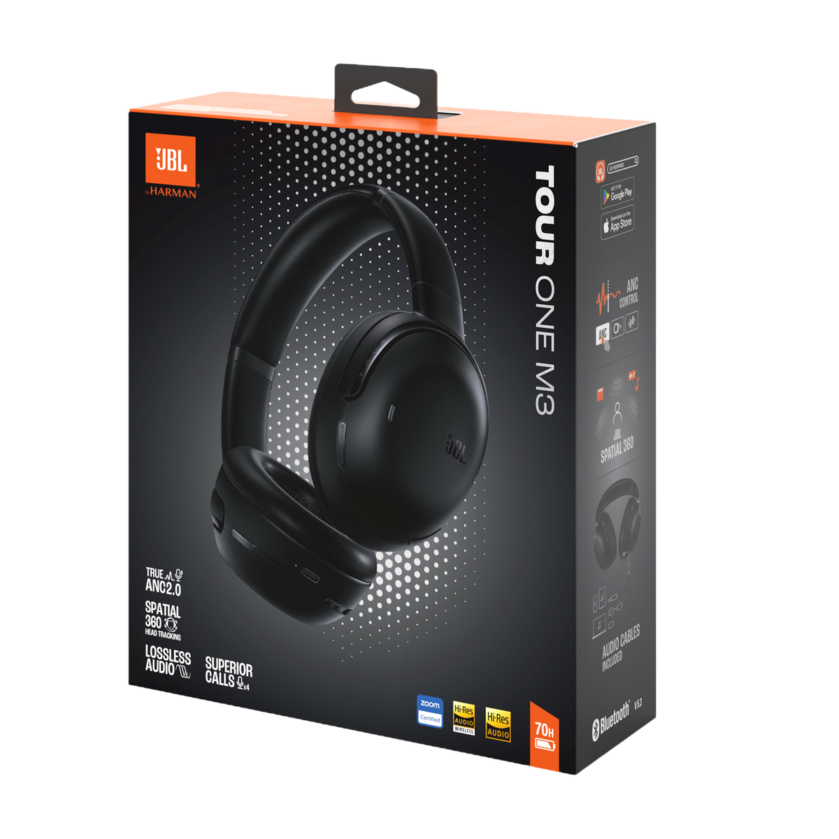 JBL Tour One M3 Wireless Over-Ear Noise-Cancelling Headphones Black product image