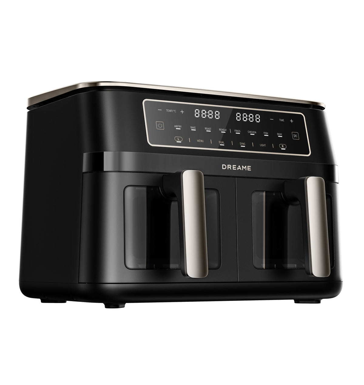 CrisTendDuo™ DZ30 Dual-Zone Air Fryer - 2 x 5.5L | Black
