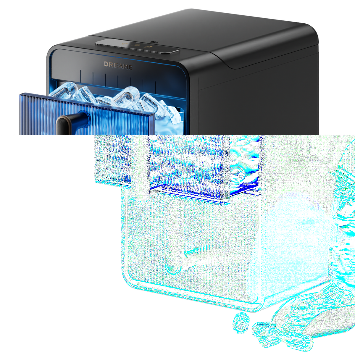 Aura Bullet Ice Maker | Black