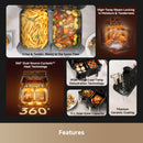 CrisTendDuo™ DZ30 Dual-Zone Air Fryer - 2 x 5.5L | Black