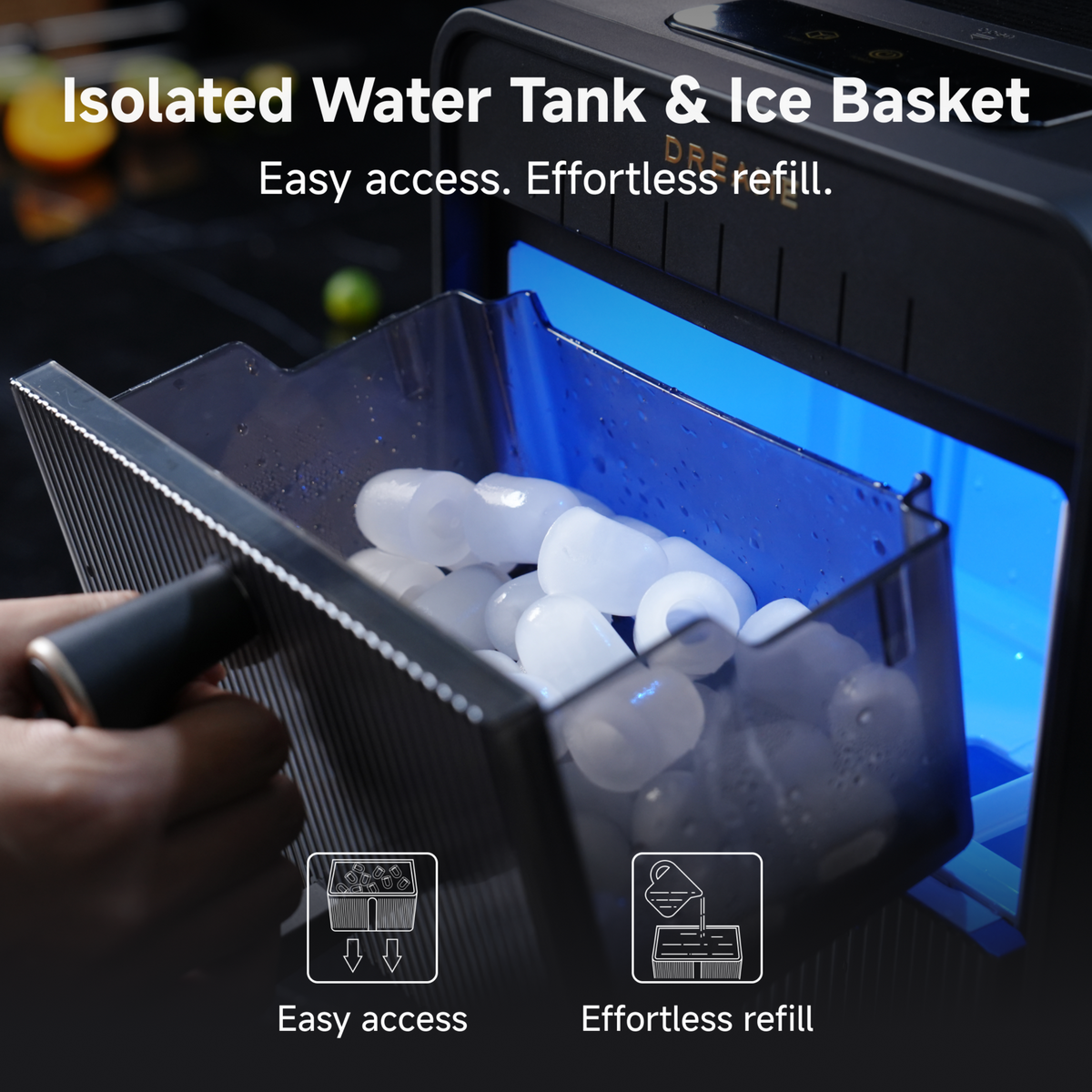 Aura Bullet Ice Maker | Black