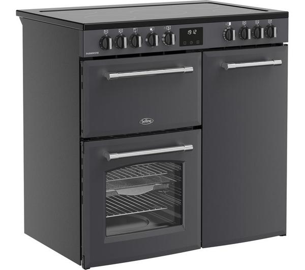 Farmhouse 90cm Electric Ceramic Range Cooker Anthracite | 444411816