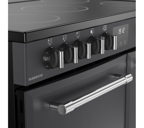 Farmhouse 90cm Electric Ceramic Range Cooker Anthracite | 444411816