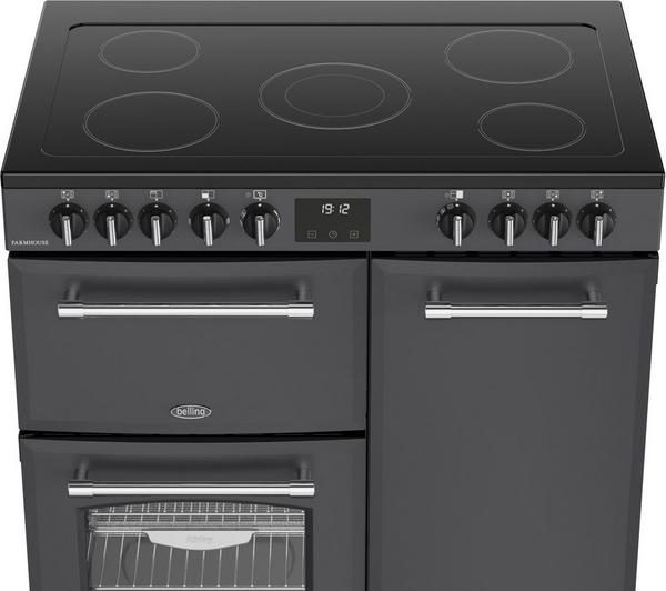 Farmhouse 90cm Electric Ceramic Range Cooker Anthracite | 444411816