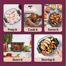 CRISPi PRO 7-in-1 XL Glass Air Fryer | Rose Quartz