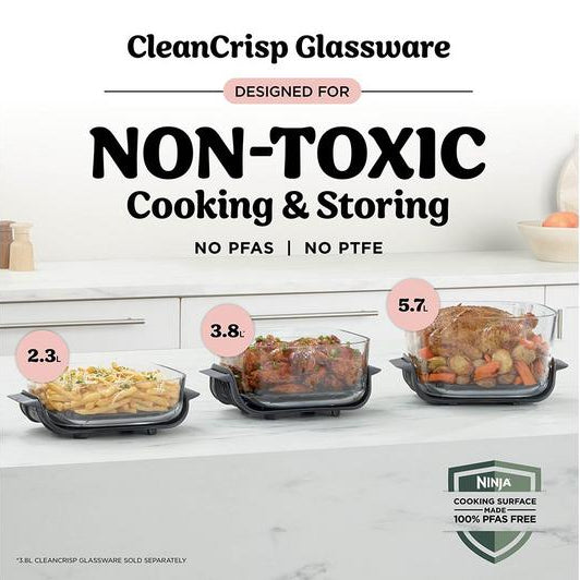 CRISPi PRO 7-in-1 XL Glass Air Fryer | Rose Quartz