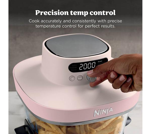 CRISPi PRO 7-in-1 XL Glass Air Fryer | Rose Quartz