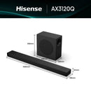 AX Series 3.1.2ch 440W Dolby Atmos Soundbar with Wireless Subwoofer