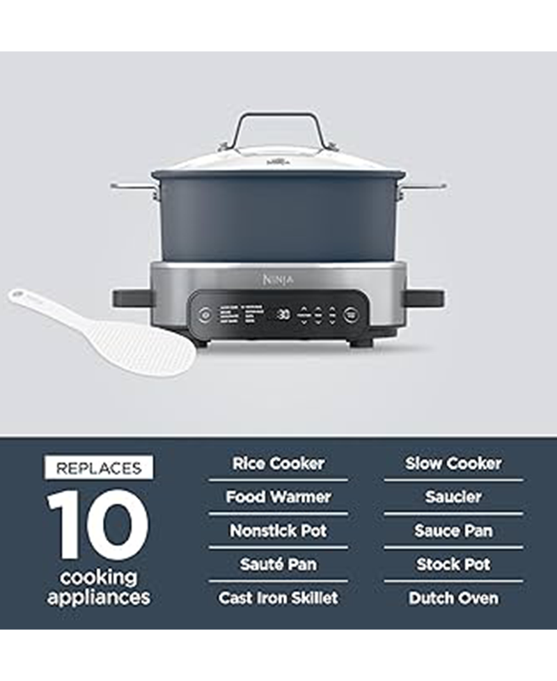 Ninja Foodi 8-Mode 6L PossibleCooker Rice & Slow Cooker |  Midnight Blue Redmond Electric Gorey - MC1101UK