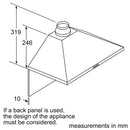 Series 2 75cm Wall-Mounted Cooker Hood | Stainless Steel | DWP74BC50B