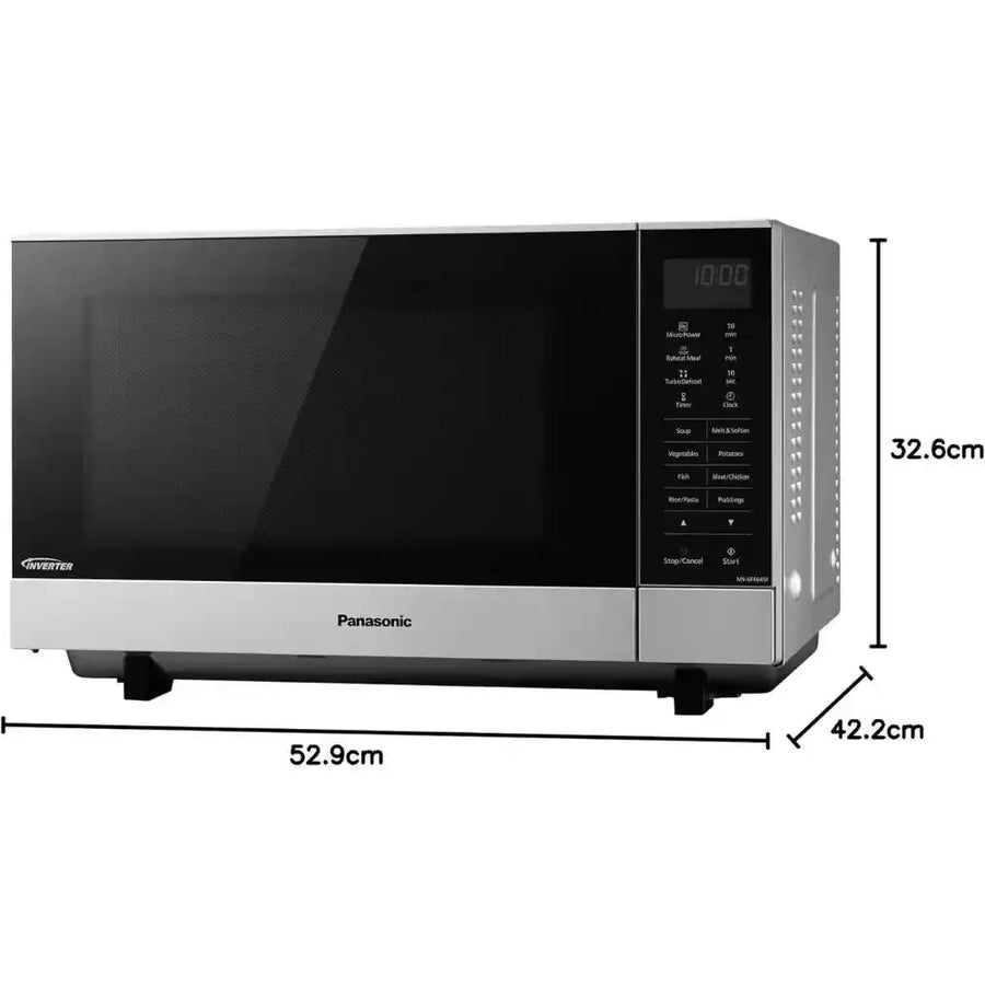 27L 900W Flatbed Microwave Silver