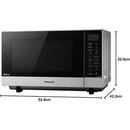 27L 900W Flatbed Microwave Silver