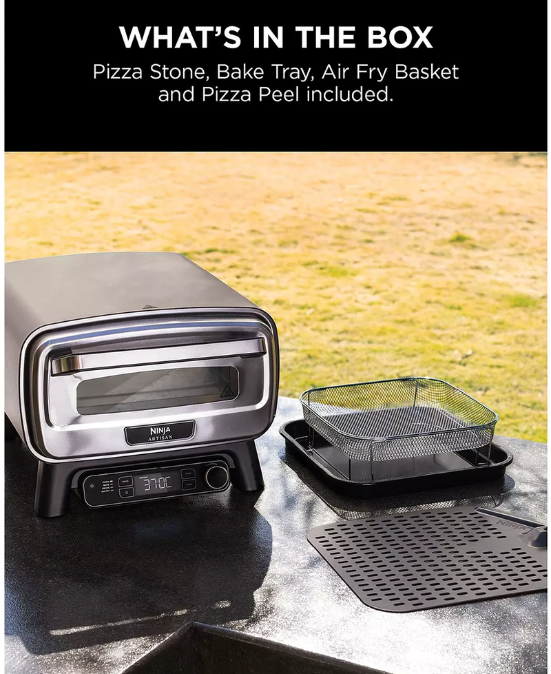 Ninja Artisan Electric Outdoor Pizza Oven & Air Fryer | Grey - MO201UK Redmond Electric Gorey