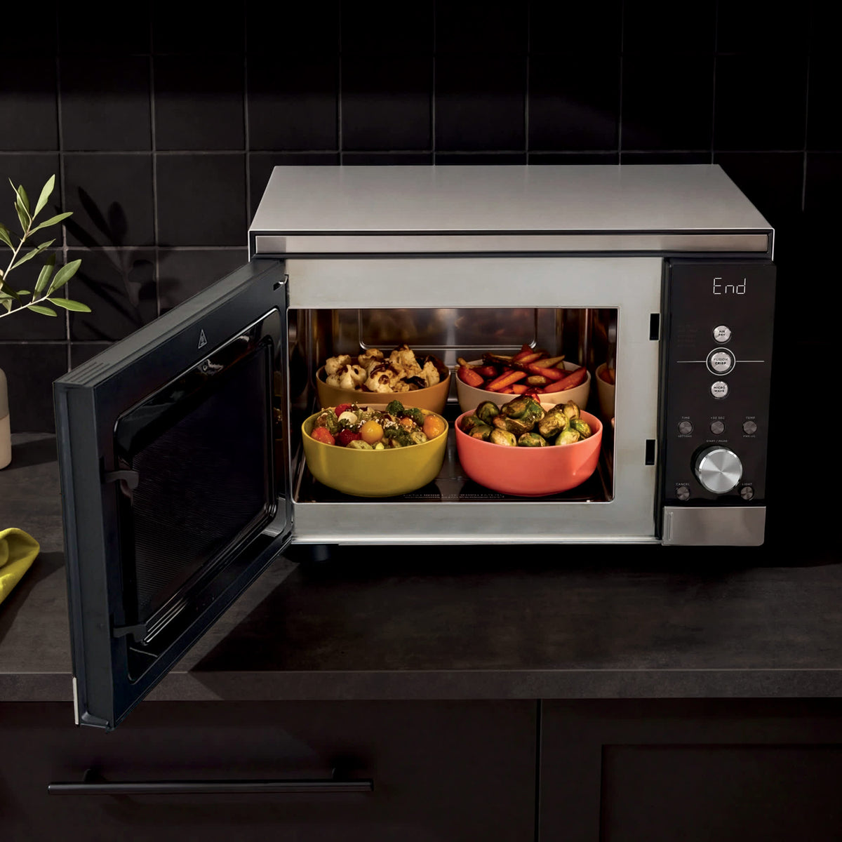 Ninja CRISPi Microwave, Air Fryer & Oven, Silver MW101UK