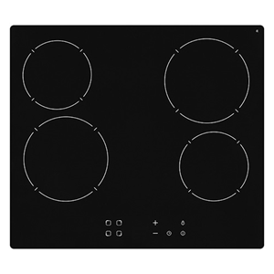 60cm Frameless 4-Zone Ceramic Hob Black