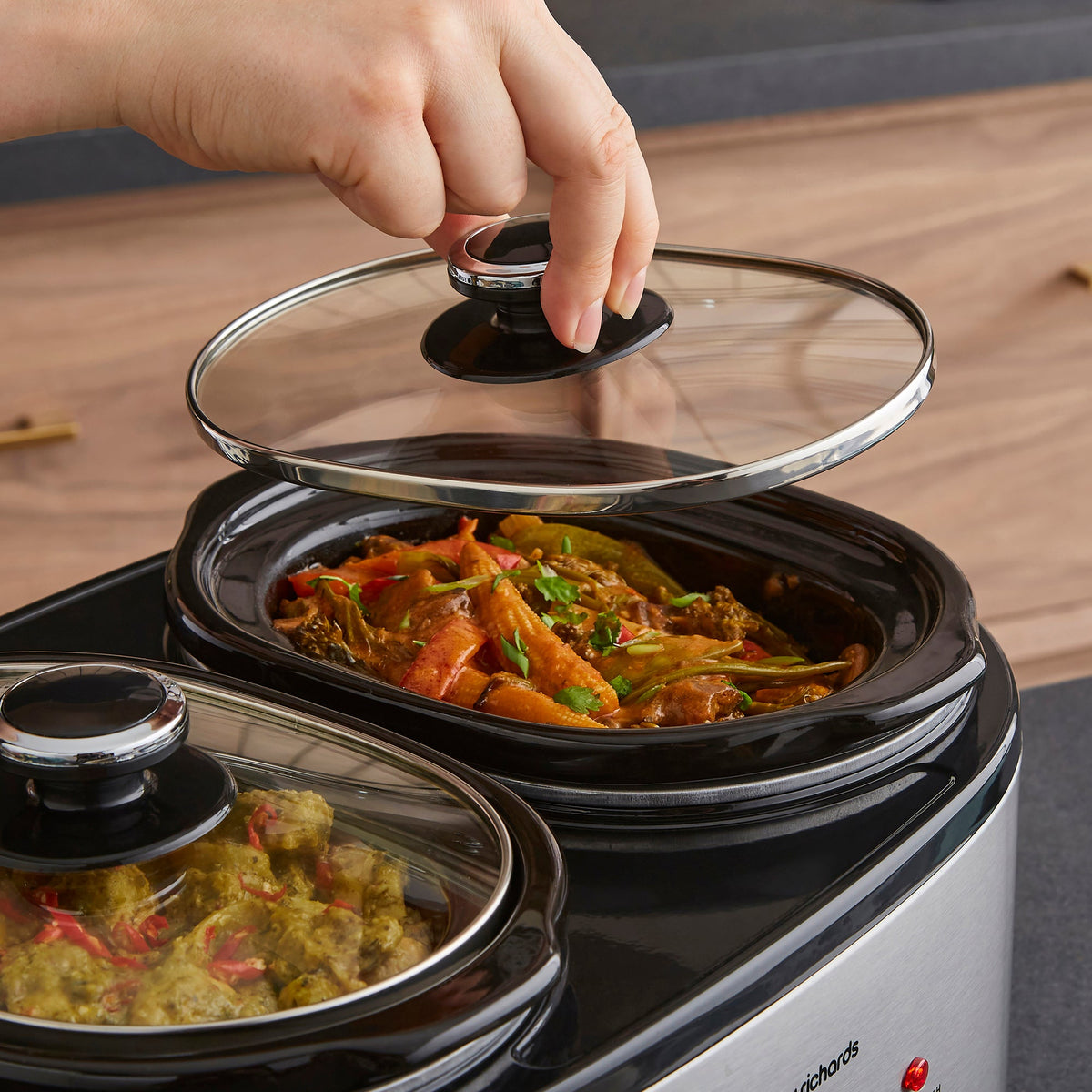 Morphy Richards DuoServe 3.8L Double Pot Slow Cooker 462000