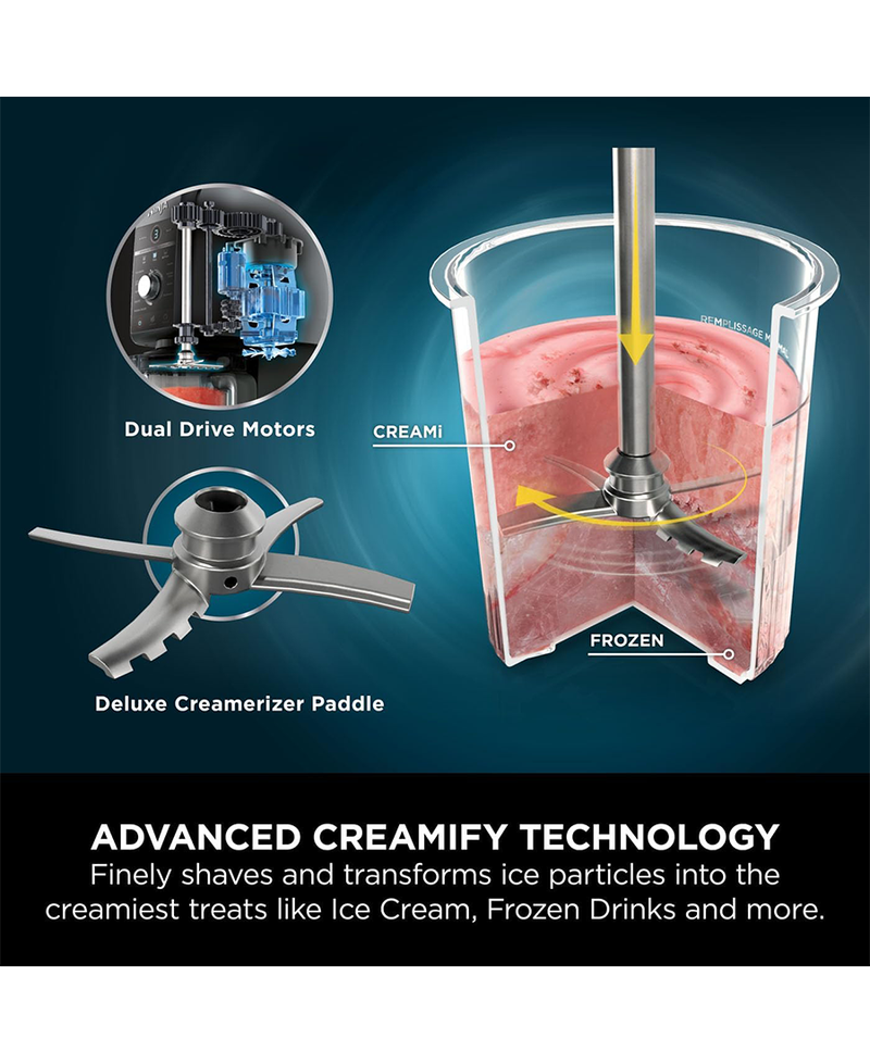 Ninja CREAMi Deluxe 10-in-1 Ice Cream and Frozen Drink Maker NC501UK Redmond Electric Gorey