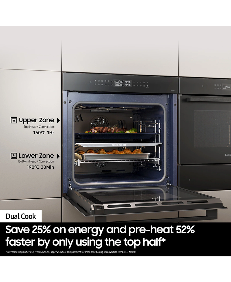 Samsung Series 5 Built-In Smart Oven with Dual Cook Flex & Air Fry | Stainless Steel NV7B5755SAS/U4 Redmond Electric Gorey