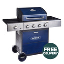Meteor 4 Burner Gas BBQ | Blue