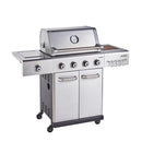 Outback Jupiter 4 Burner Hybrid BBQ with Chopping Board | Stainless Steel - OUT370767 Redmond Electric Gorey