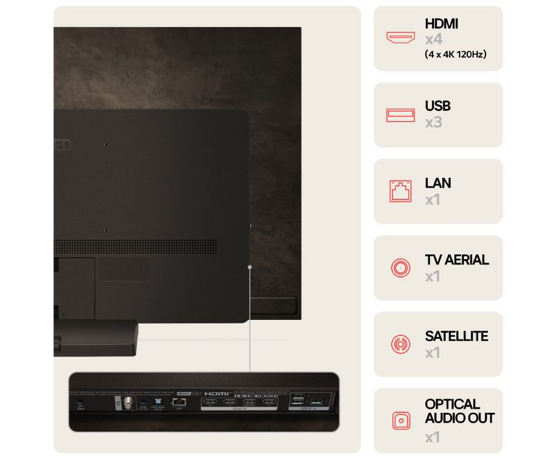 LG Evo  55" C4 4K Smart TV | Umber Brown - OLED55C44LA.AEK Redmond Electric Gorey