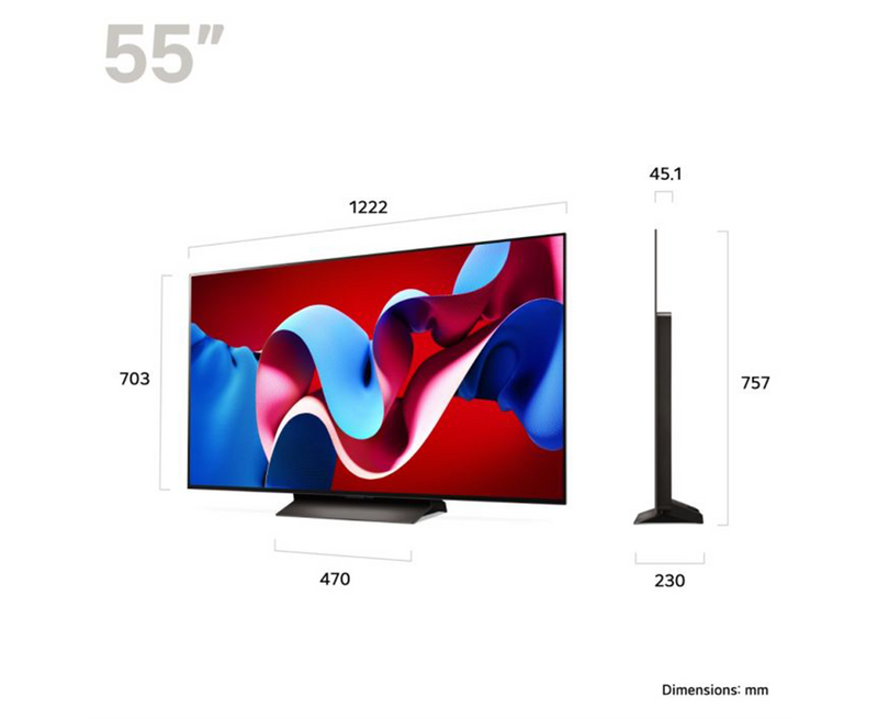 LG Evo  55" C4 4K Smart TV | Umber Brown - OLED55C44LA.AEK Redmond Electric Gorey