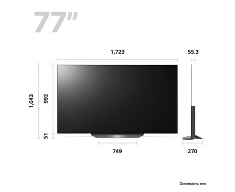 LG 77" OLED B3 4K Smart TV OLED77B36LA.AEK Redmond Electric Gorey