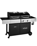 Outback Dual Fuel 2 Burner Gas/Charcoal BBQ | Black - OUT370968 Redmond Electric Gorey