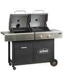 Outback Dual Fuel 2 Burner Gas/Charcoal BBQ | Black - OUT370968 Redmond Electric Gorey