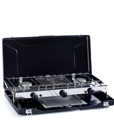 2 Burner Camping Stove with Toaster | Black