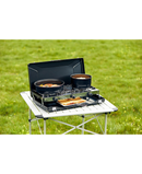 Outback 2 Burner Camping Stove with Toaster | Black - OUT371007 Redmond Electric Gorey