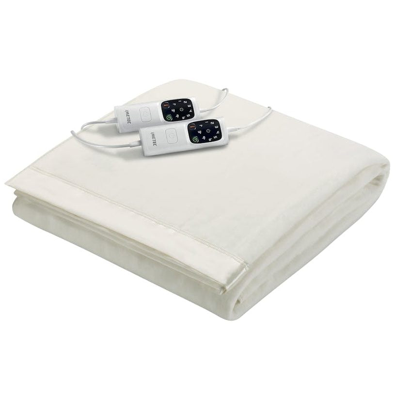 Imetec Solid Fleece Adapto Double Dual Control Heated Overblanket 180 x 180cm | 16754